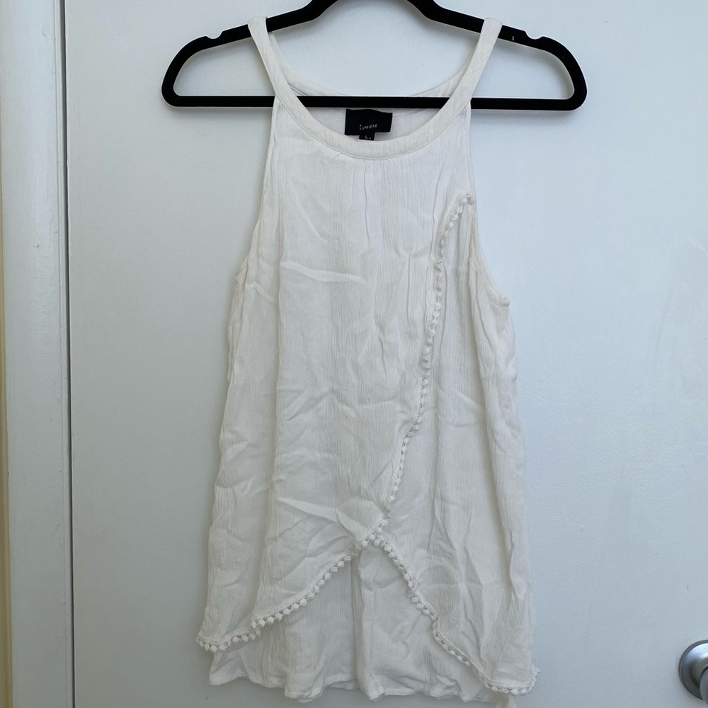 Lumiere White Blouse, Size Large - Picture 1 of 7